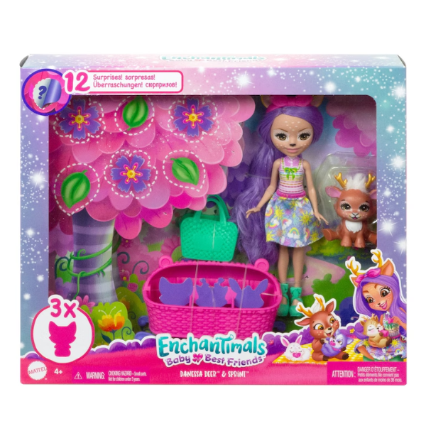 Playset Enchantimals Baby Best Friends Danessa Deer és Sprint 1 Baby Best Friends Danessa Deer
