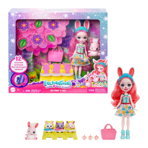 Playset Enchantimals Baby Best Friends Bree Bunny és Twist játékszett 4 Enchantimals Baby Best Friends Bree Bunny1