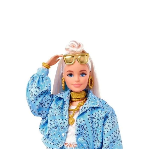 Barbie Extravagáns baba kutyával-szőke hajú 2 Barbie Extravagans Baba.szőke.2
