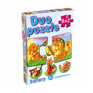 Duó Puzzle Szafari állatokkal 