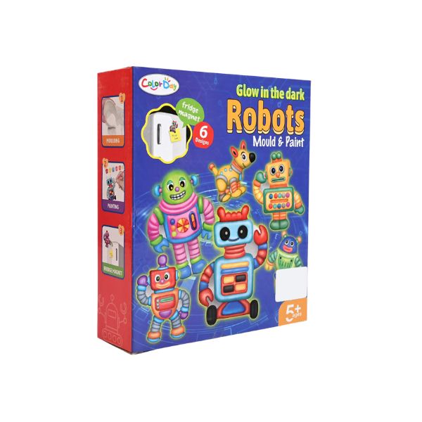 Robotos Foszforeszkáló Hűtőmágnes - Mould & Paint 1 Robotos Foszforeszkáló Hűtőmágnes