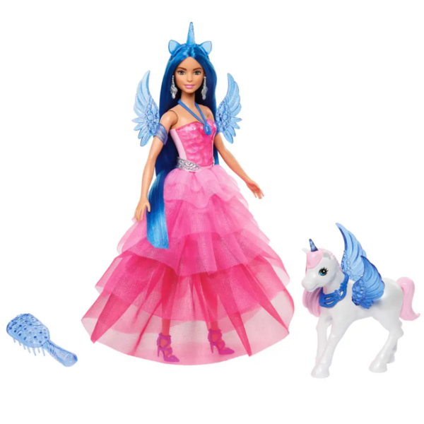 Barbie Zafír pegazus hercegnő baba kiegészítőkkel -Mattel