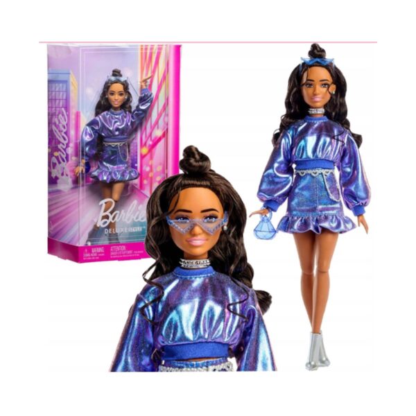 Mattel Barbie DeLuxus – kék metálfény-  JFP42