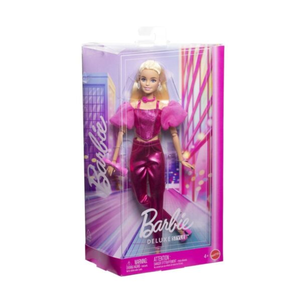 Barbie Deluxe Style Baba – Metál Rózsaszín JFP40